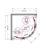 BelBagno MARINO-R-2-90-C-Cr MARINO-R-2-90-C-Cr Душевой уголок