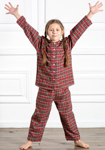 Стильная детская пижама из натурального хлопка
