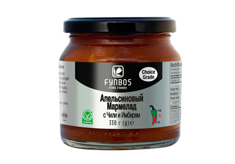 Апельсиновый мармелад с чили и имбирем Fynbos, 330г