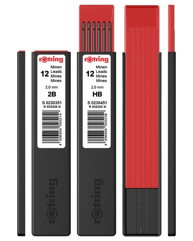 Грифель Rotring 2.0 mm HB (12 шт.) (S0230451)