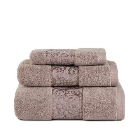 Полотенце 30х50 Arya home Jewel коричневое