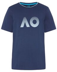 Детская теннисная футболка Australian Open Kids T-Shirt AO Textured Logo - navy