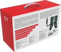 Компрессионный лимфодренажный массажер для ног, серый Bradex