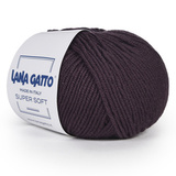 Пряжа Lana Gatto Supersoft 19063 баклажан