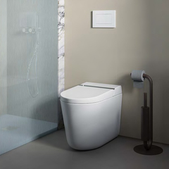 ArtCeram KHYV002 01 00 ArtCeram HYPE Унитаз-биде напольный 38X59см, безободковый, с soft-close, с пультом управления, цвет белый с покрытием saniglaze (СПЕЦЦЕНА!) фото