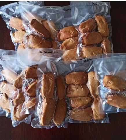 Утиная грудка копченая, домашняя