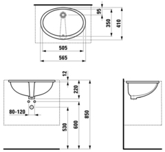 811299 УМЫВАЛЬНИК LAUFEN LIPSY