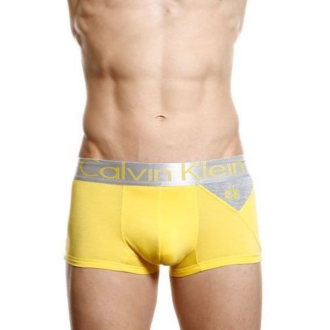 Мужские трусы боксеры Calvin Klein Steel Yellow Grey