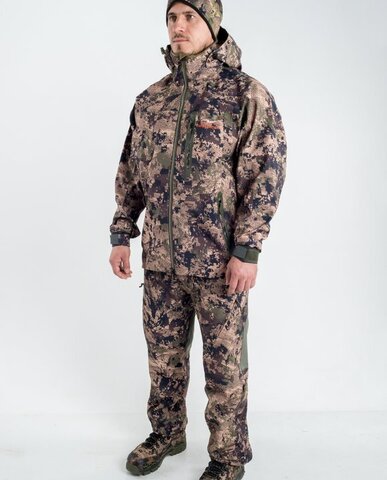 ДЕМИСЕЗОННЫЙ КОСТЮМ KING HUNTER STORM, ЦВЕТ CAMO GREEN