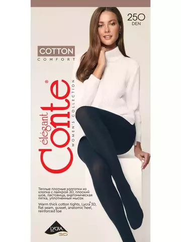 Колготки женские Conte Cotton 250 den