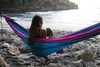 Картинка гамак туристический Ticket to the Moon original hammock Aqua/Pink - 7