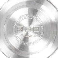 Чайник нерж, 3 л, свист, ручк с силик покр, Daniks, индукц, перламутровый, MSY-072