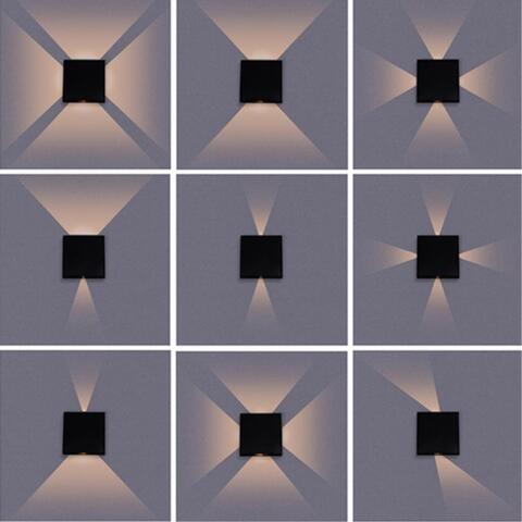 Уличный настенный светодиодный светильник Arte Lamp ALGOL A1445AL-4BK