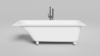 Salini 102027MF ORLANDA 170x75 Встраиваемая ванна с прямоугольной чашей, регулируемые ножки, RAL полностью