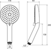 Душ ручной 12х12 см 3 режима Ravak 953.00 X07P009