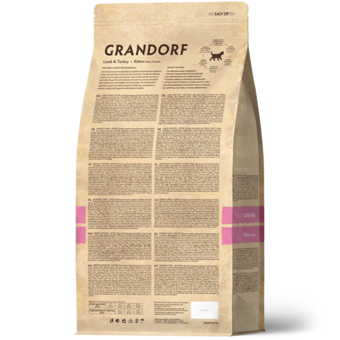 GRANDORF Ягнёнок с индейкой Для котят