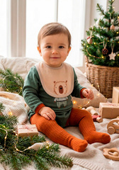 Боди и слюнявчик AC24219