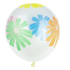 
          Шар воздушный прозрачный Alingar, №12, "Цветы", с цветным рисунком, 100шт/уп, пакет с европодвесом