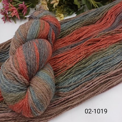 Дундага 6/2 шерсть секционного окрашивания 02-1019