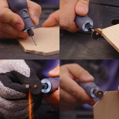 Гравер Greenworks GPT-8VRT 8V с оснасткой (52 шт) аккумуляторный