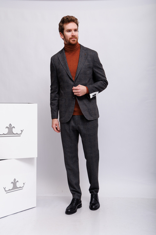 BALDESSARINI Костюм из хлопка с эластаном в клетку