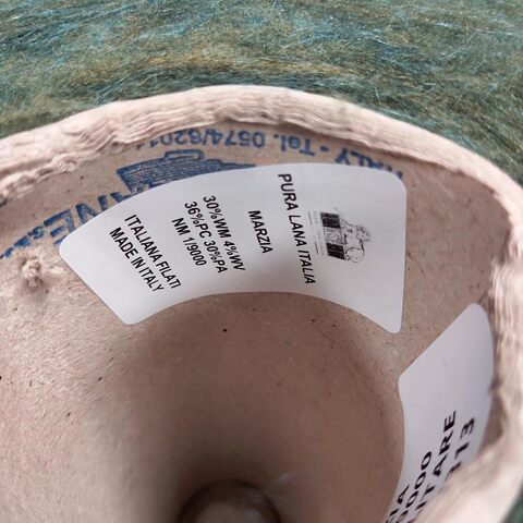 Кидмохер на полиамиде PURA LANA ITALIA / MARZIA 900 зеленый меланж