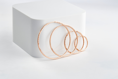 Серебряные серьги кольца 925 позолота 585