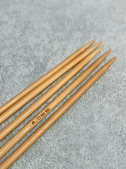 Спицы бамбуковые, 20 см, 4 мм