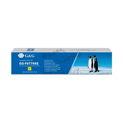 Картридж струйный G&G GG-F6T79AE 913A GG-F6T79AE желтый (55мл) для HP PW 352dw, 377dw, Pro 477dw, 452dw