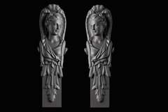 Силиконовый молд № 2100 Кариатиды