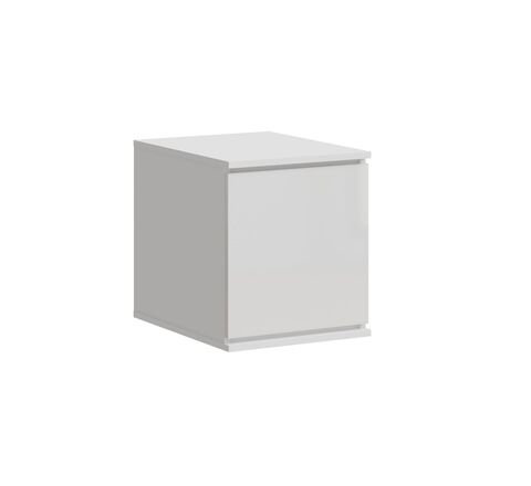 Челси Антресоль к пеналу (400) (Белый глянец, белый)