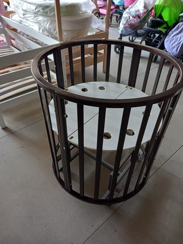 Круглая,овальная кровать-трансформер Incanto Северная Звезда 9 в 1 с маятником