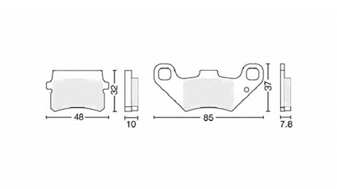 Колодки дискового тормоза ATV150/250 CN