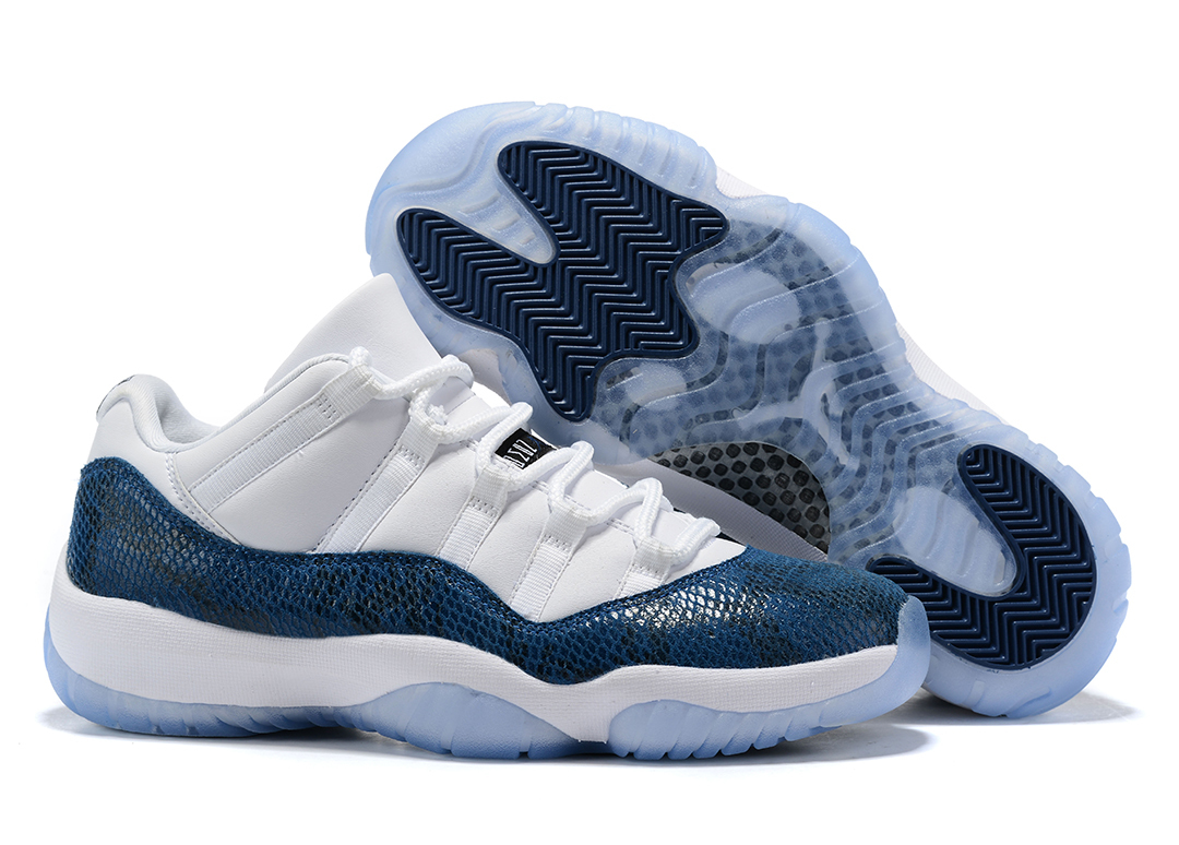 jordan 11 low blue white