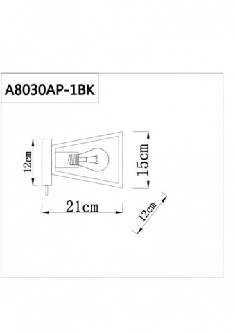 Настенный светильник Arte Lamp BRUSSELS A8030AP-1BK