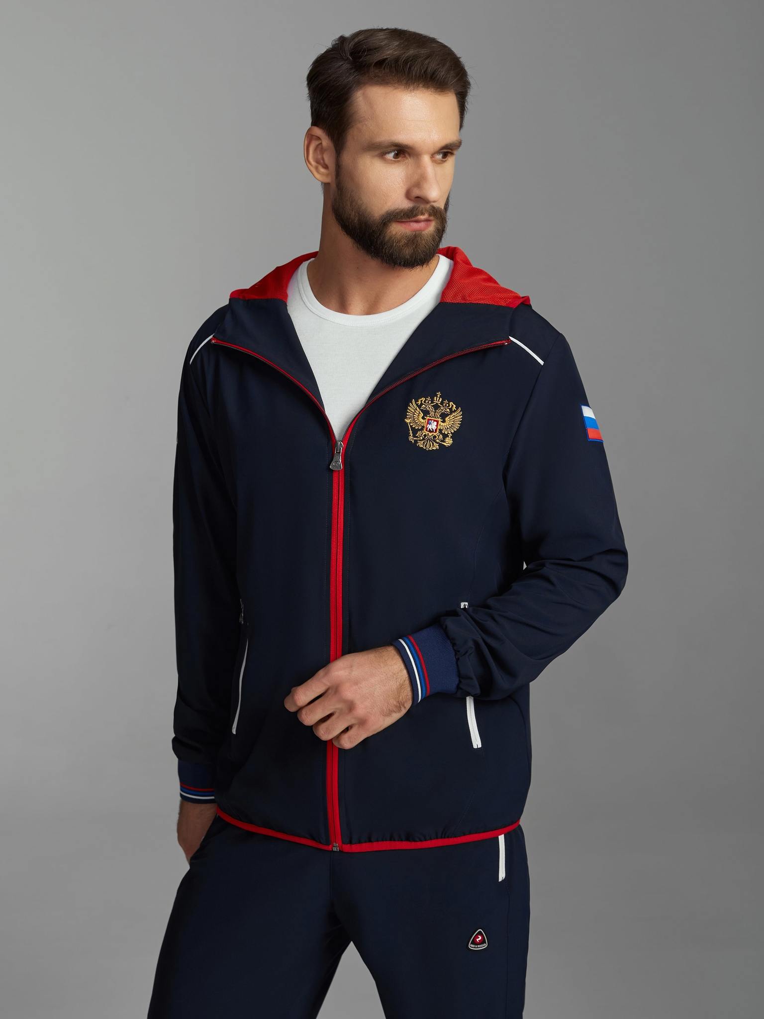 Спортивный костюм Россия 15M-RR-1375 плащёвка – купить в интернет ...