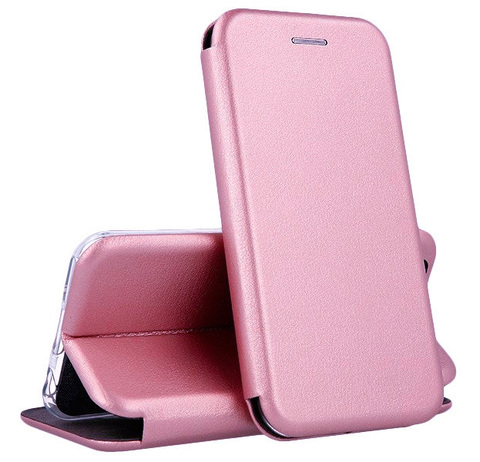 Чехол-книжка из эко-кожи Deppa Clamshell для Samsung Galaxy S23 (Розовое золото)