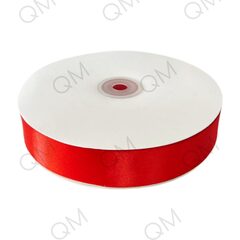 Лента атласная 2,5 см 100 ярдов (красная) №26