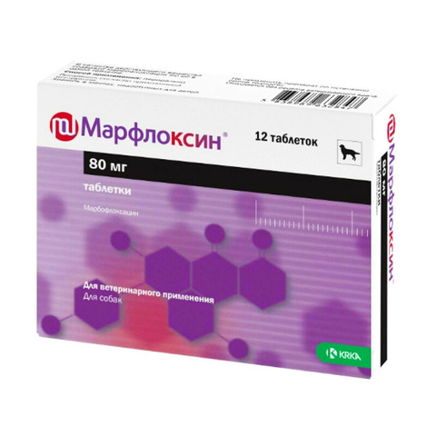 Марфлоксин 80 мг 12 таб. KRKA