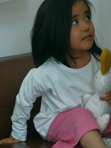 Лонгслив детский белый