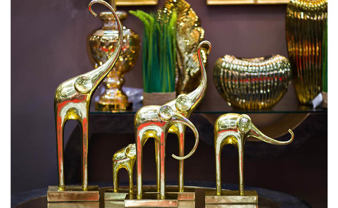 Статуэтка Garda Decor Слон золотой C1291