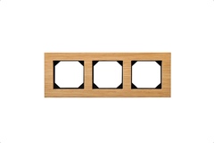 Рамка Трехместная Дуб (Универсальный Монтаж) LIREGUS EPSILON