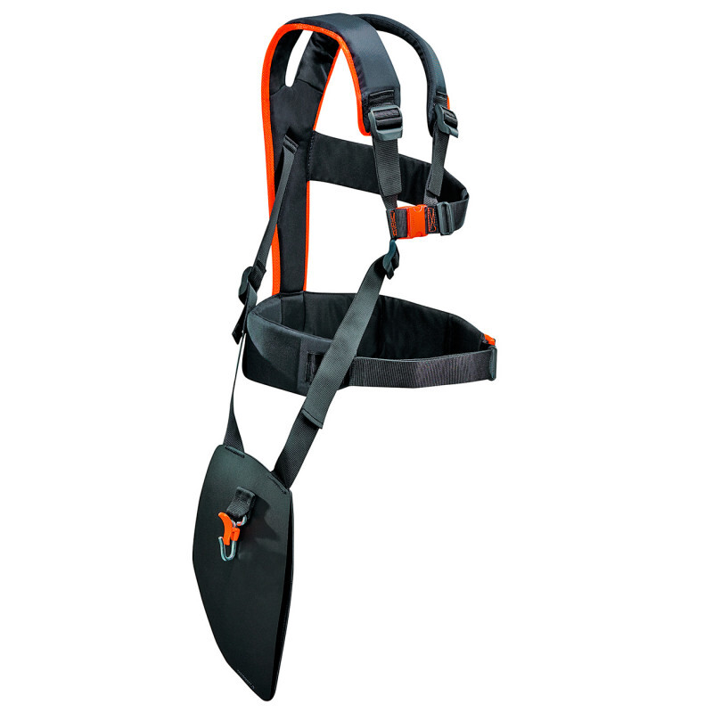 Makita Suspenders - Black w/ Hi-Viz Trim - Padded Poly Fabric / T-02325