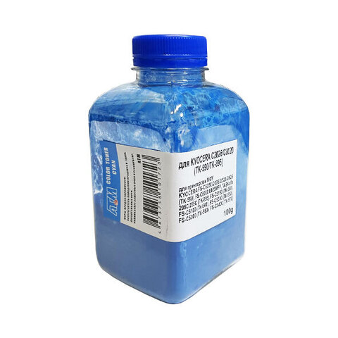 Тонер для KYOCERA FS-C2026MFP/C8020/C5150DN (TK-590/580/895) (фл,100,син,5К,NonChem) ATM