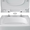 Berges 43363 Комплект : инсталляция АТОМ Line кнопка белая, унитаз QUATTRO S Rimless 49 см, сидение тонкое дюропласт микролифт, быстросъём