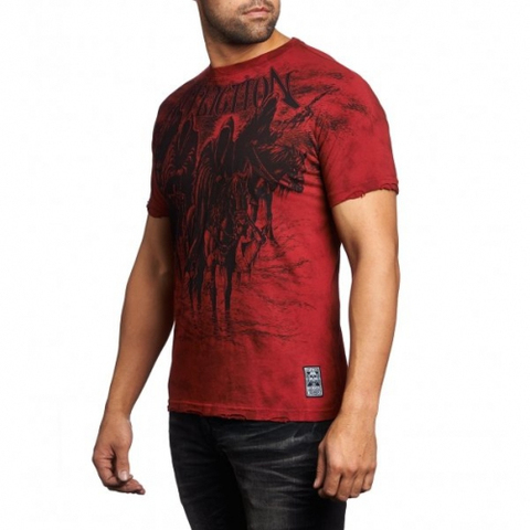 Affliction | Футболка мужская BLACK NIGHT TEE Ten Year Anniversary A11900 левый бок