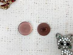 Пуговицы блузочные на ножке "карамелька", d 1,5 см, светло-терракотовый