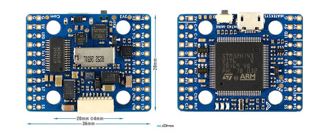 Полётный контроллер Matek H743-MINI v3
