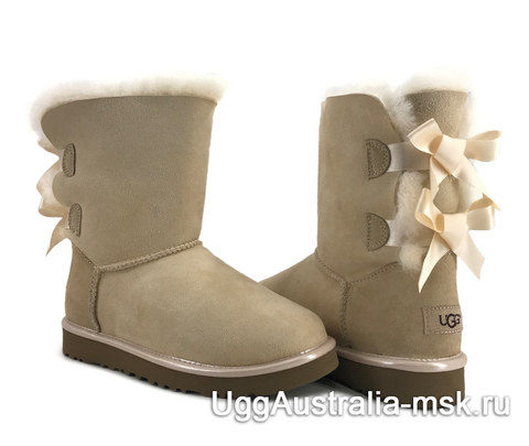 UGG Bailey Bow II Metallic Sand