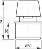 Вентиляционный клапан Ø50, арт.APH50, арт. APH50 AlcaPlast